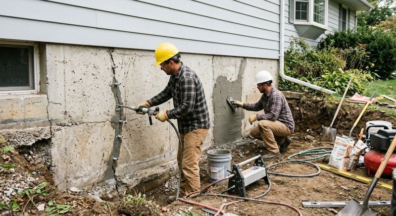 Basement Foundation Repair in South Hutchinson, KS