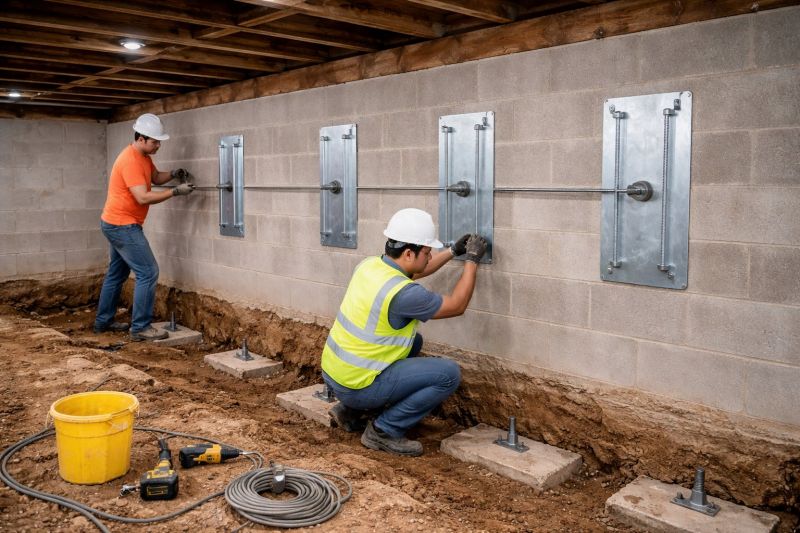 Basement Stabilization in Hutchinson, KS