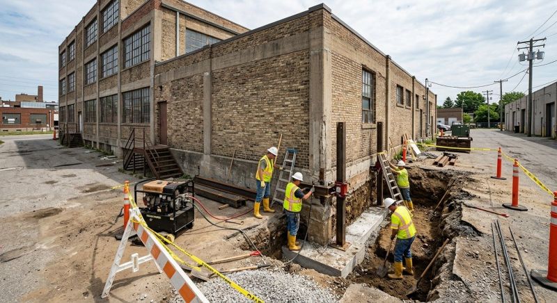 Commercial Foundation Repair in Hutchinson, KS