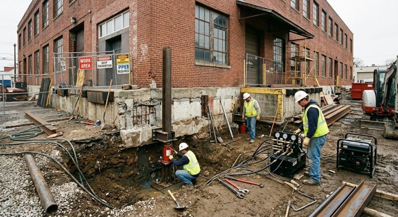Commercial Foundation Repair in Hutchinson, KS