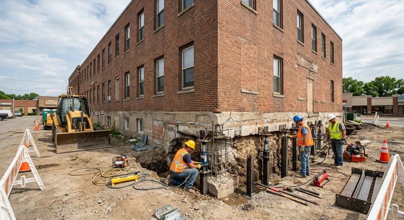 Commercial Foundation Repair in Hutchinson, KS