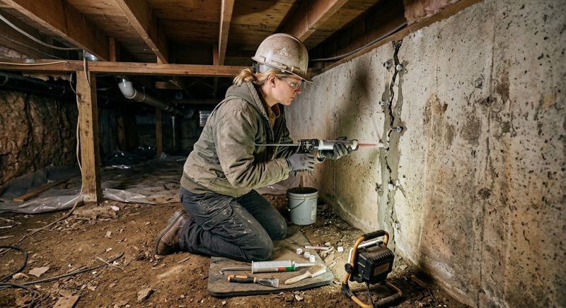 Concrete Foundation Repair in Hutchinson, KS