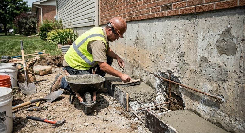 Concrete Foundation Repair in South Hutchinson, KS