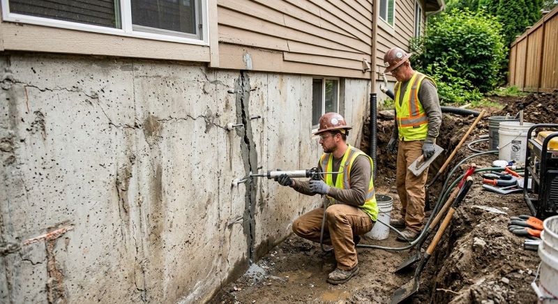 Cracked Foundation Repair in Hutchinson, KS
