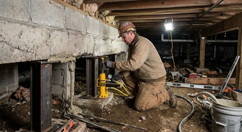 Crawl Space Leveling in Hutchinson, KS