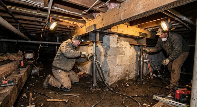 Emergency Foundation Repair in Hutchinson, KS