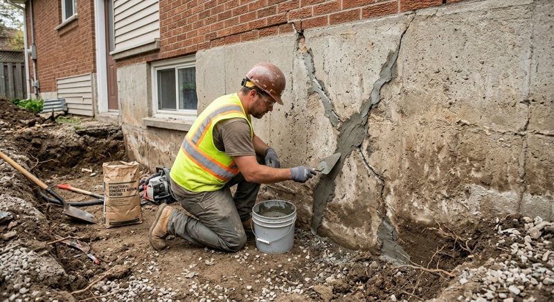 Foundation Crack Repair in Moundridge, KS