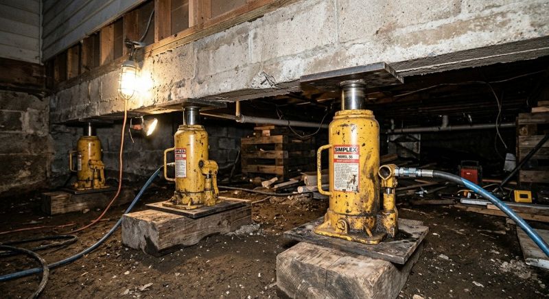 Foundation Jacking in Hutchinson, KS