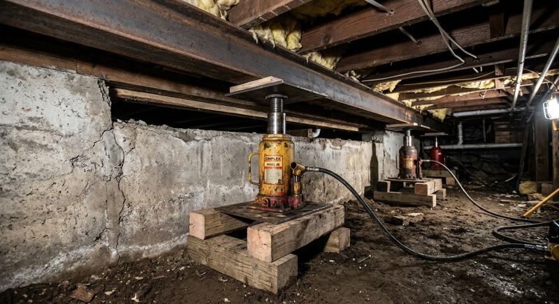 Foundation Jacking in Hutchinson, KS