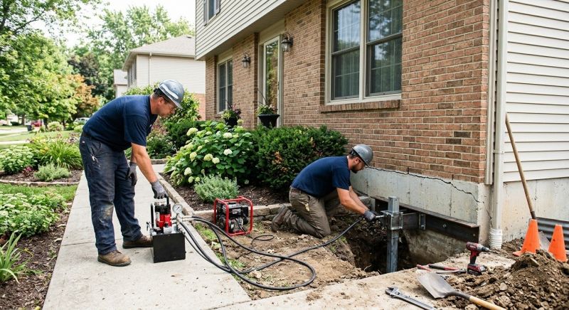 Foundation Jacking in Hutchinson, KS