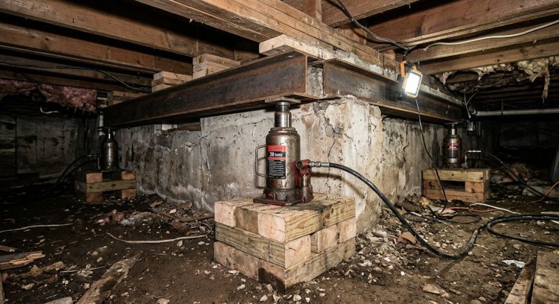 Foundation Jacking in Hutchinson, KS