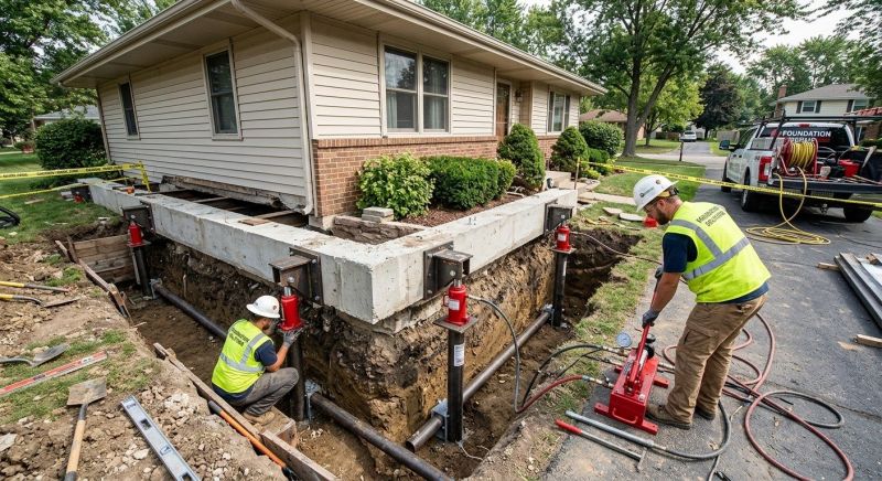 Foundation Jacking in Moundridge, KS