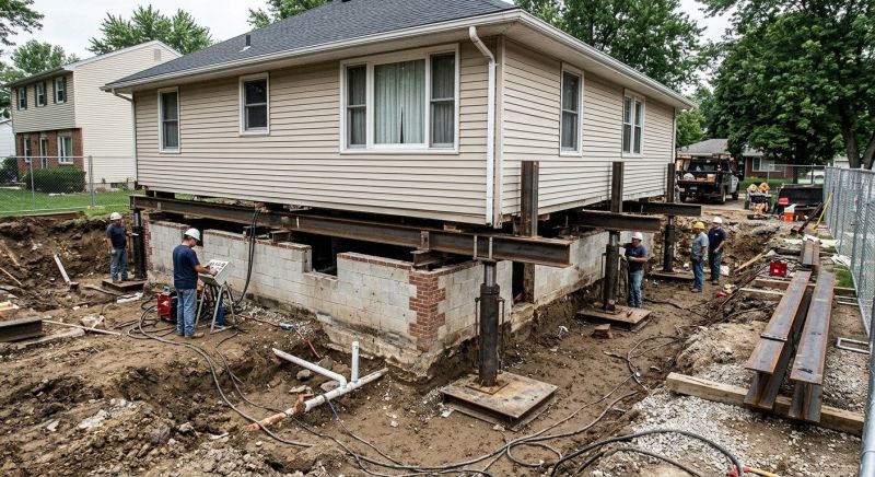 Foundation Lifting in Hutchinson, KS