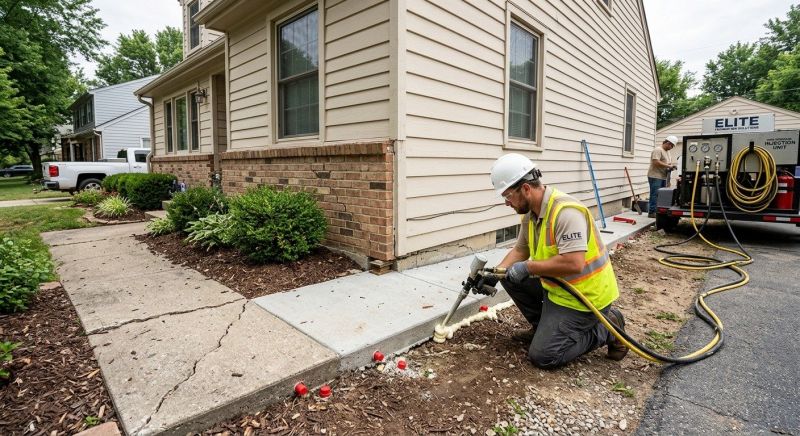 Foundation Lifting in Hutchinson, KS