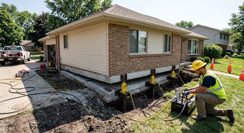 Foundation Lifting in Moundridge, KS