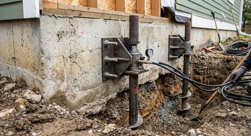 Foundation Pier Leveling in Hutchinson, KS