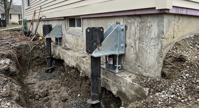 Foundation Pier Leveling in Hutchinson, KS