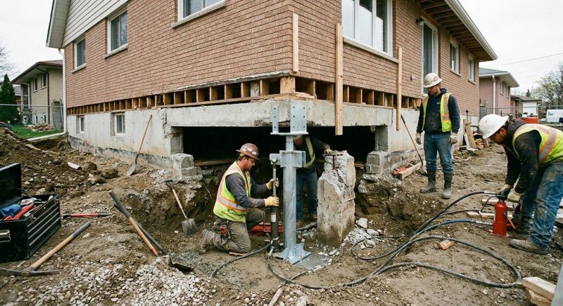 Foundation Pier Repair in Hutchinson, KS