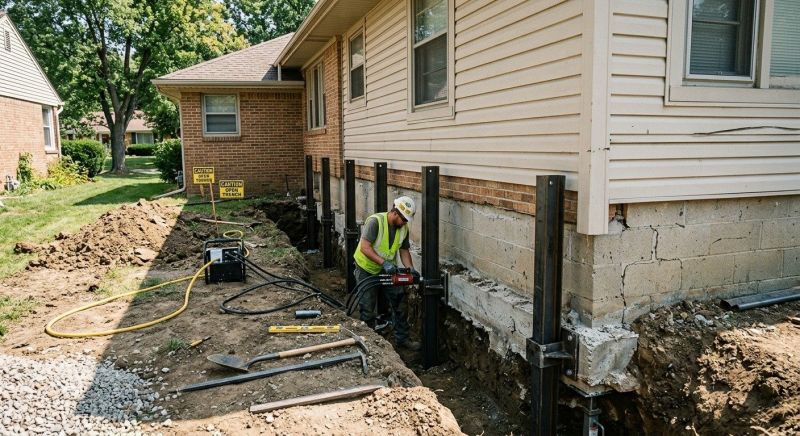 Foundation Renovation in Hutchinson, KS