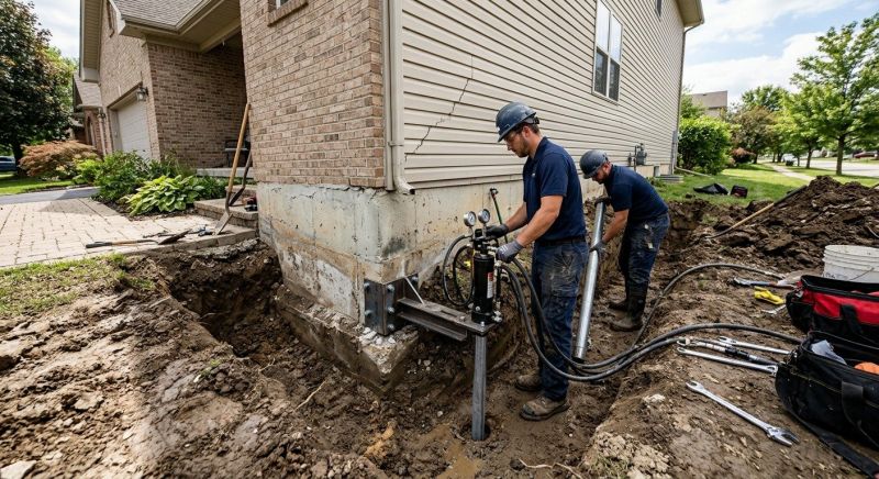 Foundation Settlement Repair in Hutchinson, KS