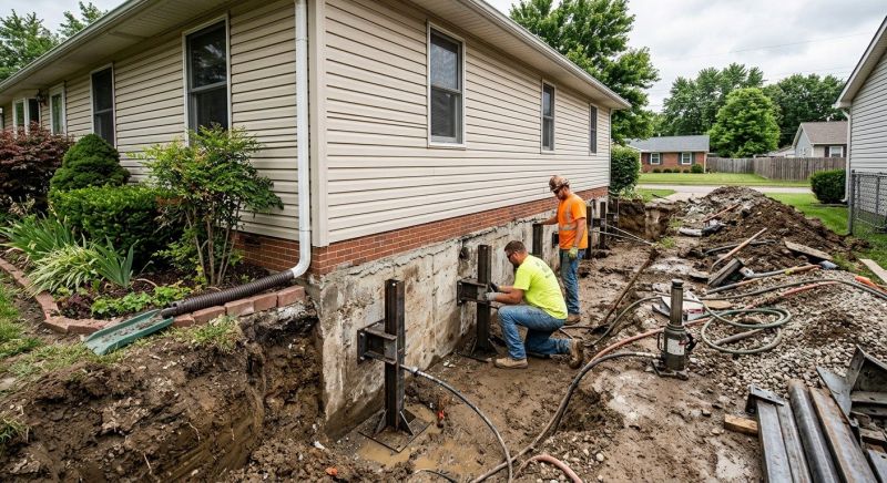 Foundation Stabilizing in South Hutchinson, KS