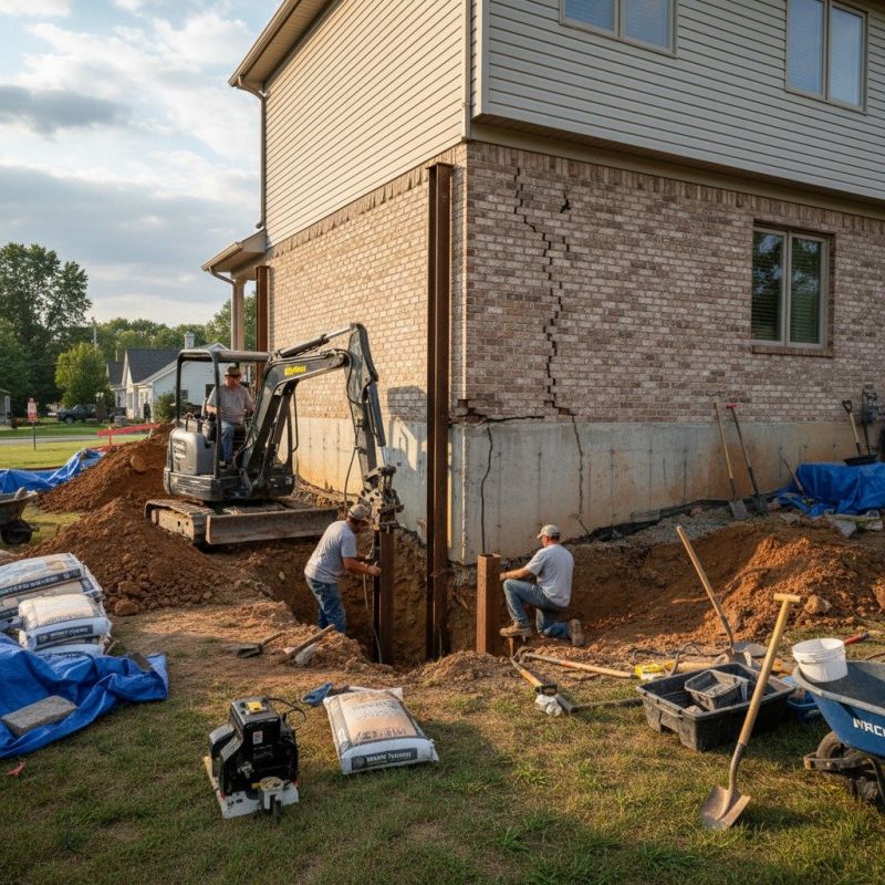 Foundation Structural Repair in South Hutchinson, KS