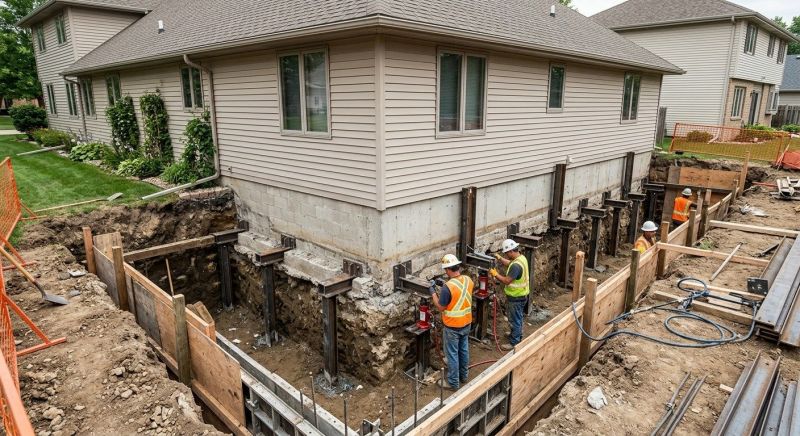 Foundation Underpinning in Hutchinson, KS