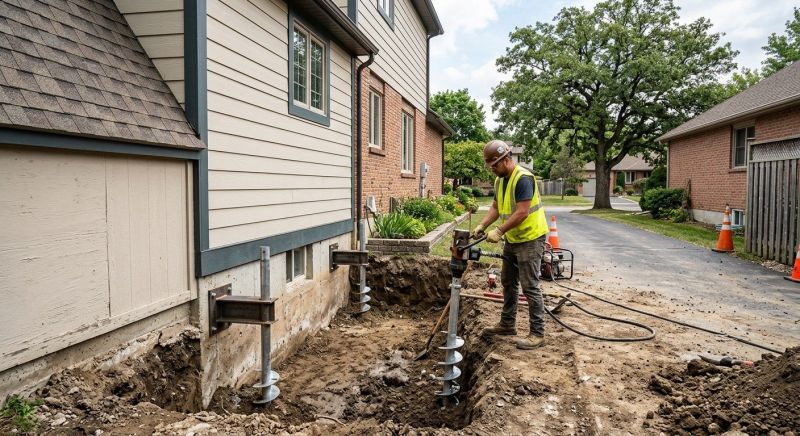 Helical Piers Installation in Hutchinson, KS