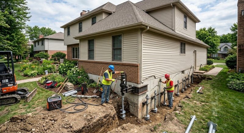 Helical Pile Installation in Hutchinson, KS