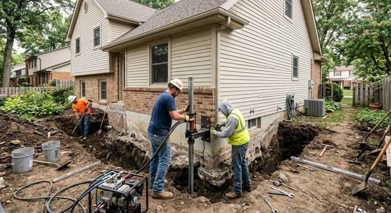 Home Foundation Repair in South Hutchinson, KS