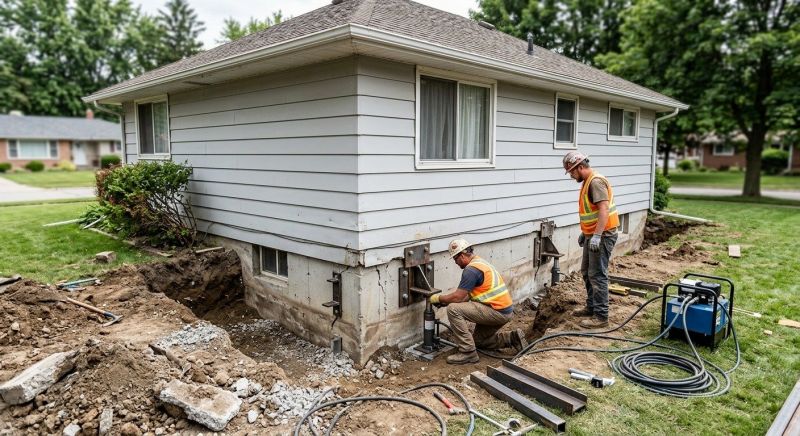 House Foundation Repair in Moundridge, KS