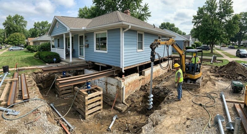 House Underpinning in Hutchinson, KS