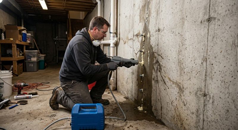 Leaking Foundation Repair in Hutchinson, KS