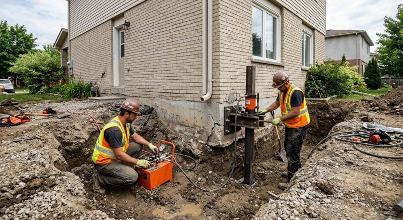 Sinking Foundation Lifting in Hutchinson, KS