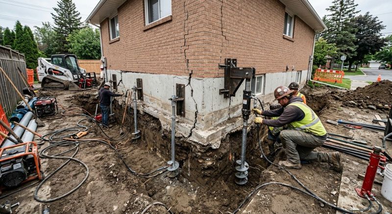Sinking Foundation Repair in Moundridge, KS