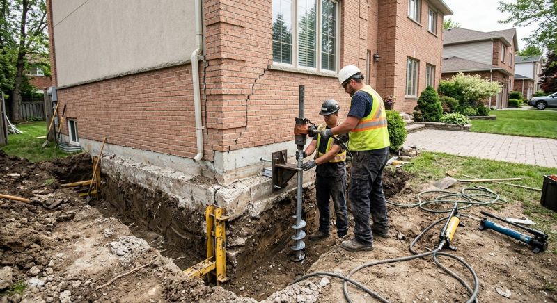 Sinking Foundation Repair in Moundridge, KS