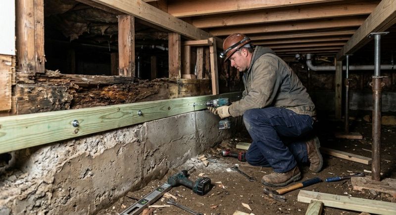 Sinking Foundation Repair in South Hutchinson, KS