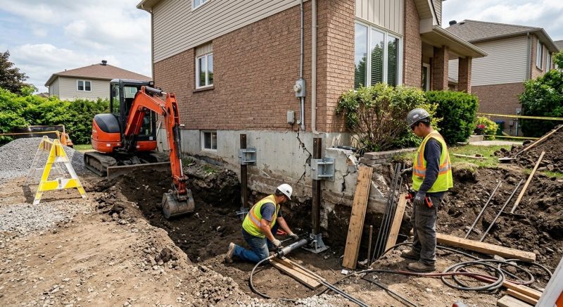 Slab Foundation Repair in Hutchinson, KS