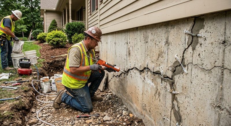Structural Crack Repair in Hutchinson, KS