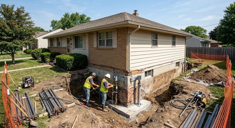 Structural Foundation Repair in South Hutchinson, KS