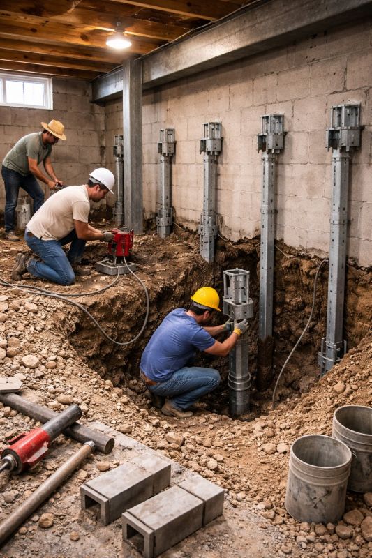Structural Underpinning in Hutchinson, KS